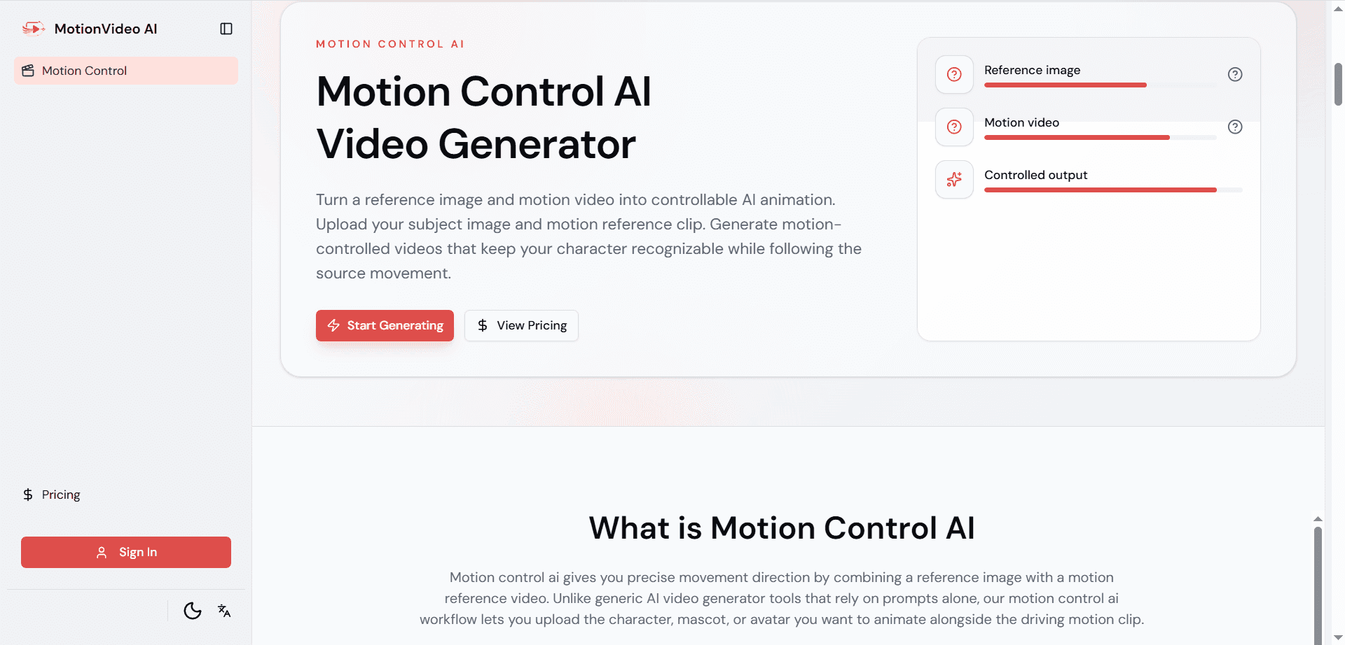 Motion Control AI Video Generator image 2