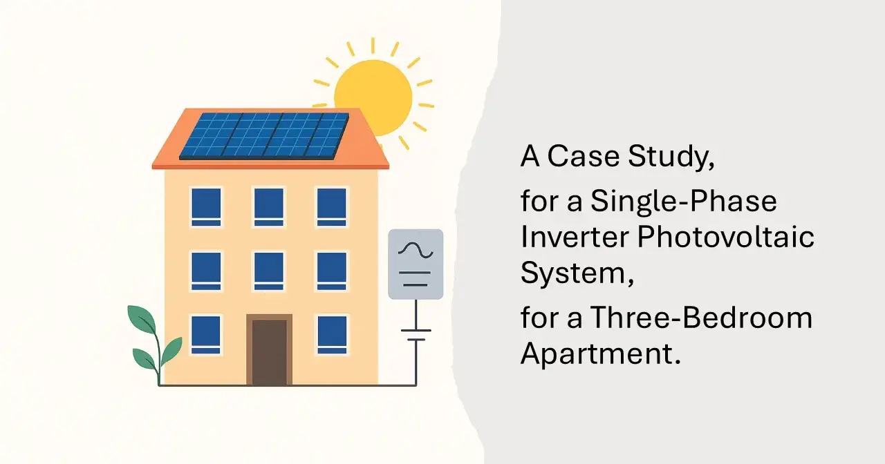 A Case Study for a Single-Phase Inverter Photovoltaic System for a Three-Bedroom Apartment