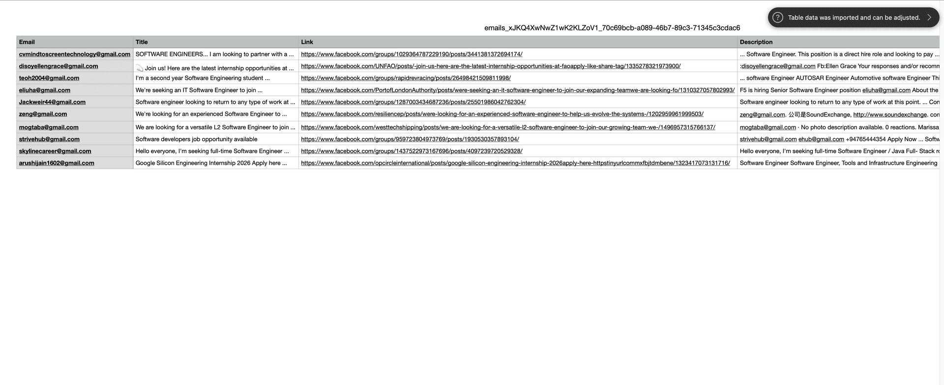 Email Snake | Facebook Email Finder image 3