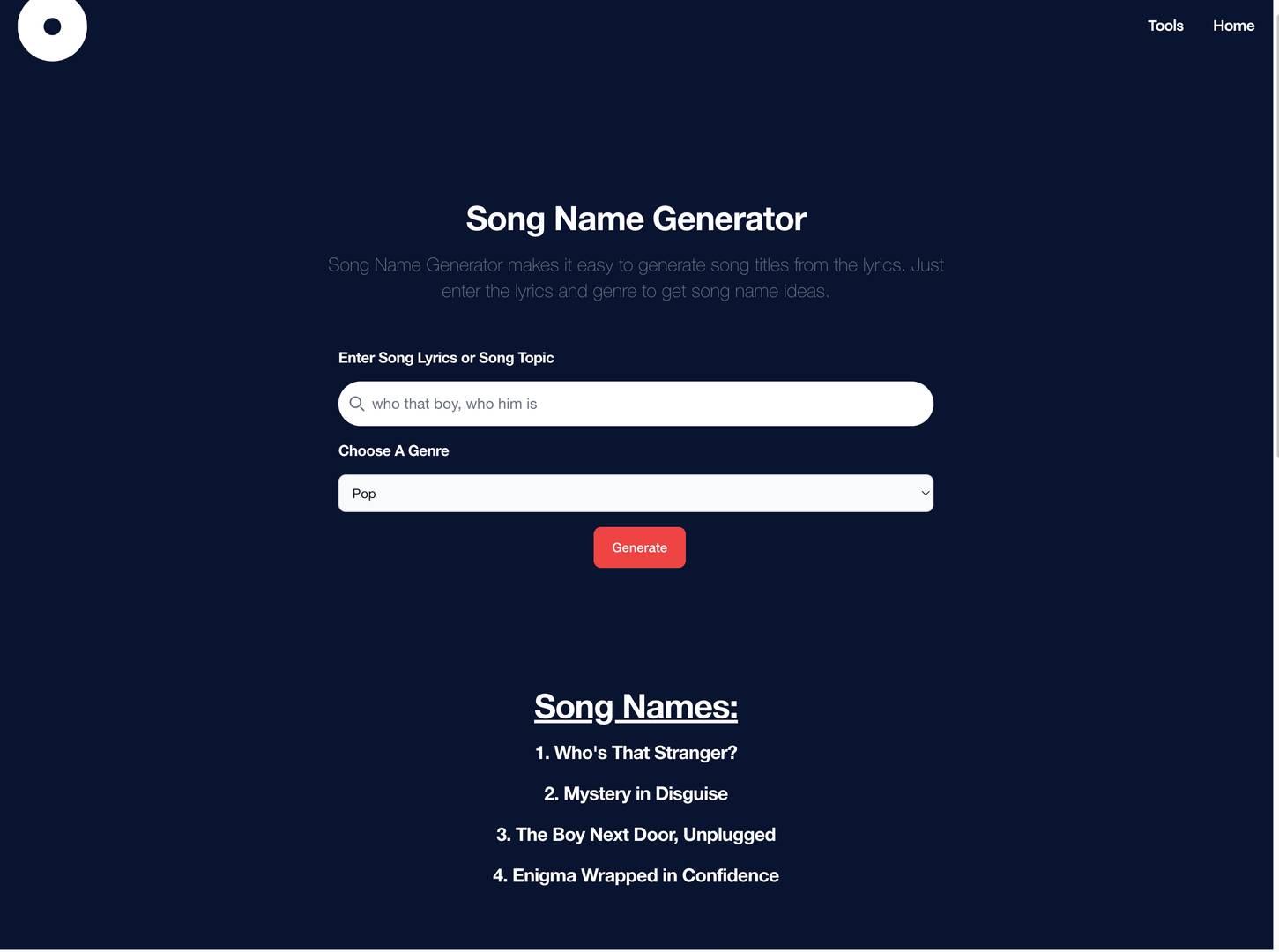 Song Name Generator image 1
