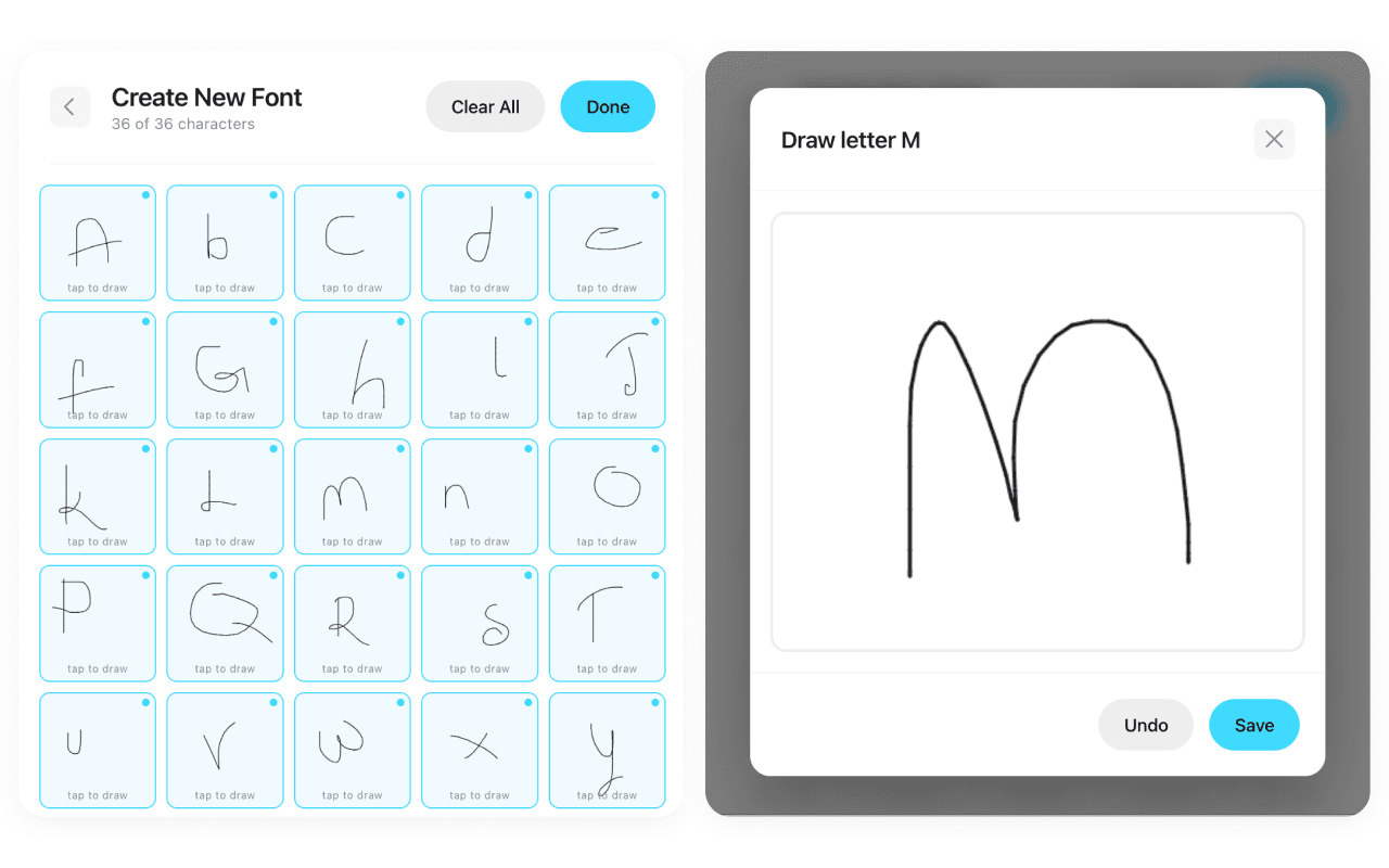 Draw your Font - Chrome Extension image 3