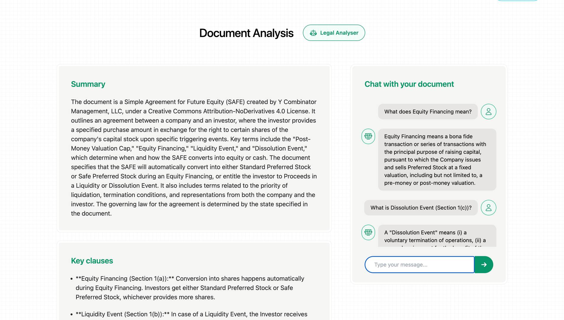 Legal Analyser