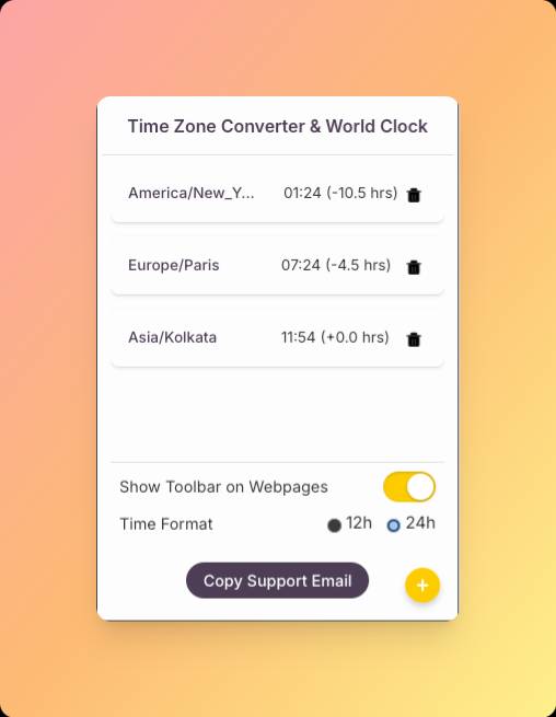 Time Zone Converter & World Clock image 2