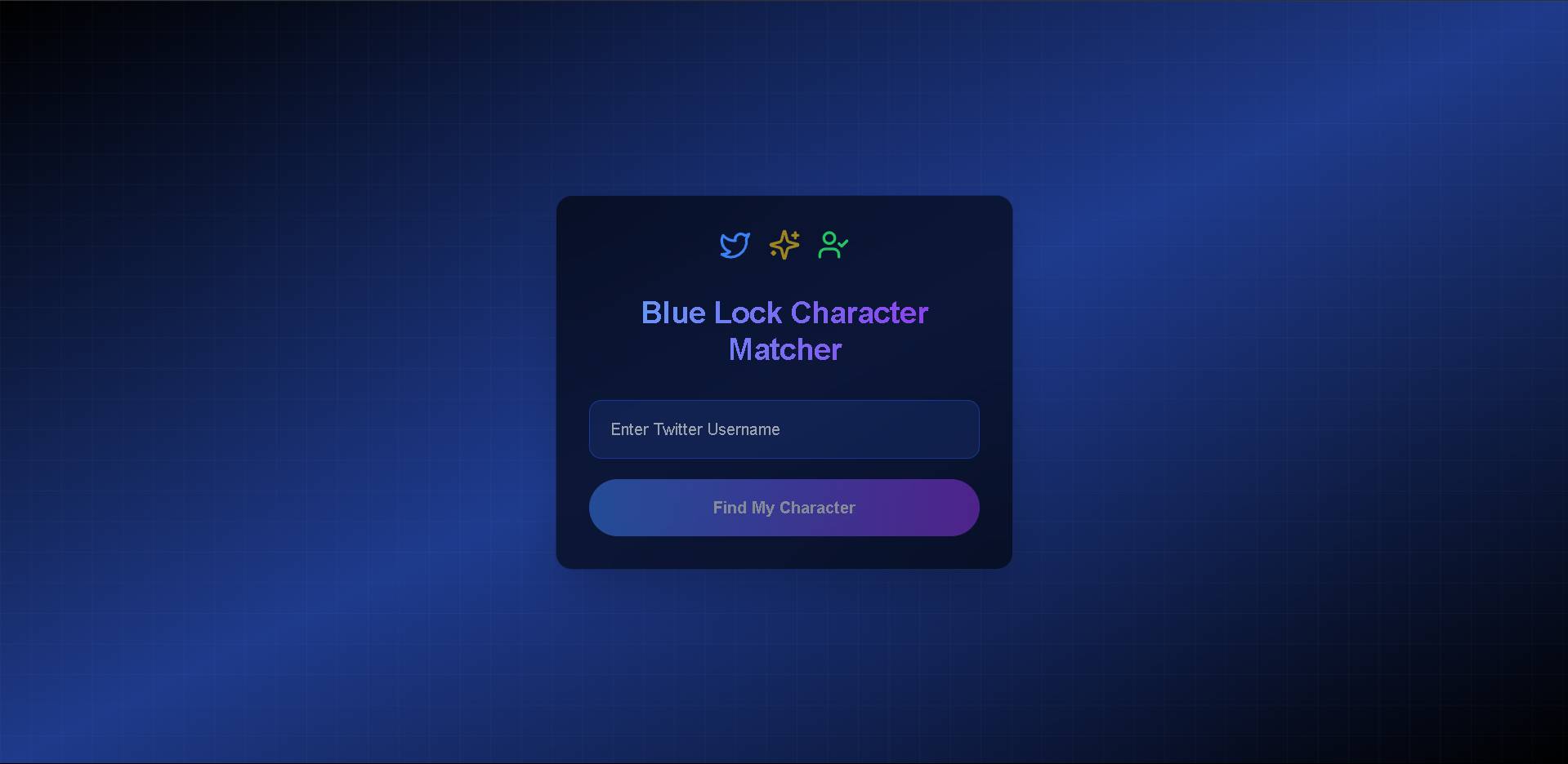 Blue Lock Character Matcher