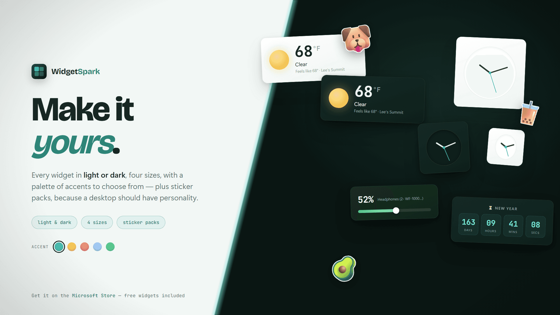 WidgetSpark — Desktop Widgets for Windows image 3