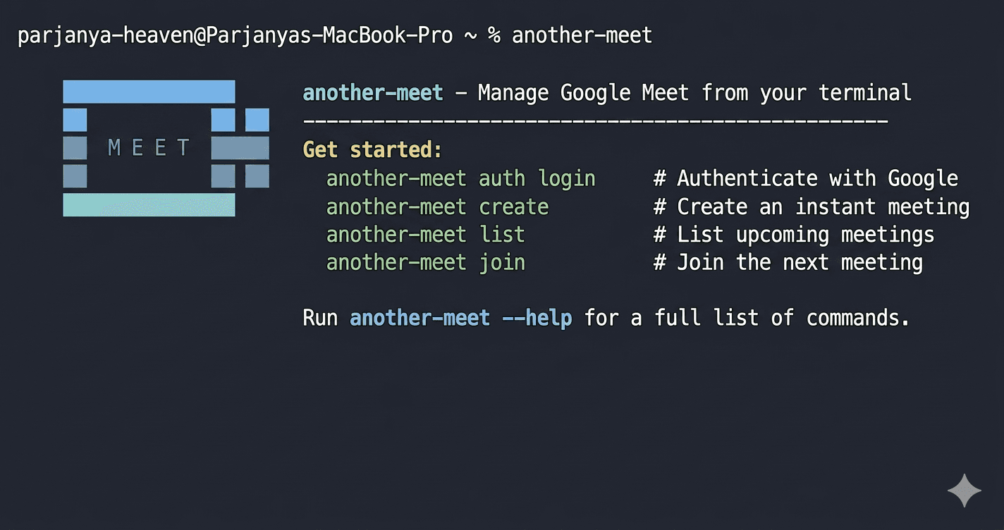 another-meet | Google Meet from the Terminal image 2