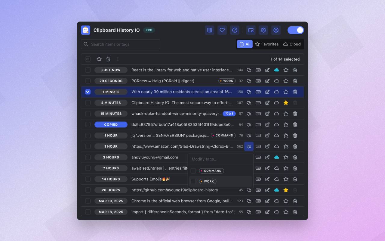 Clipboard History IO image 2