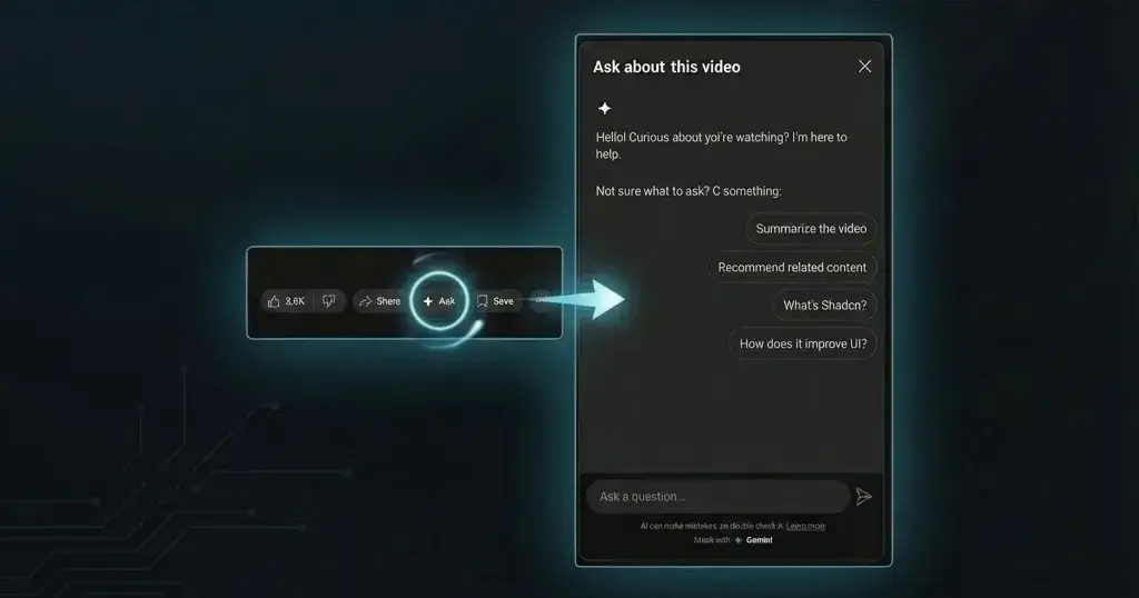 YouTube just turned every video into a conversation. 🚀

