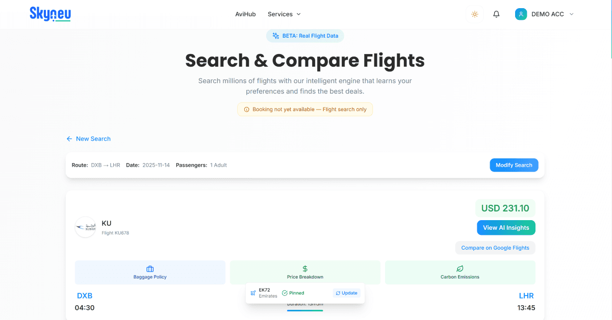 Skyneu - AI Powered Travel & Trip Planning image 3