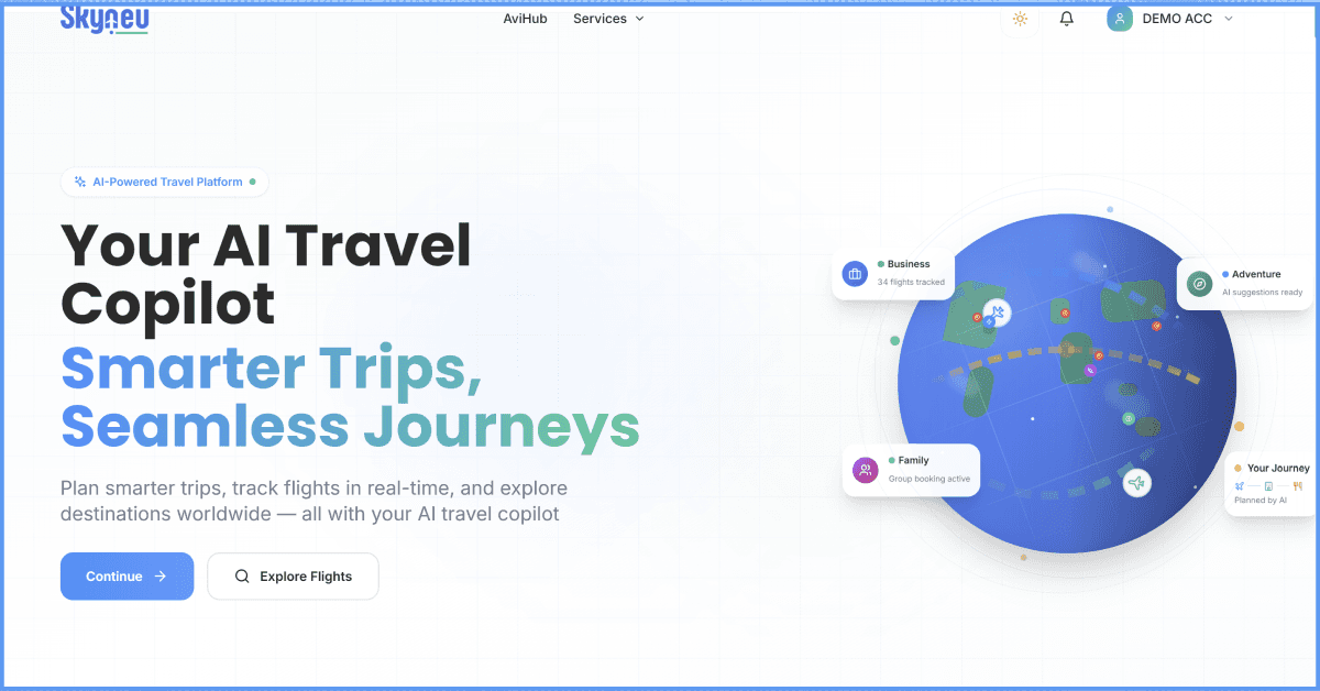 Skyneu - AI Powered Travel & Trip Planning image 2