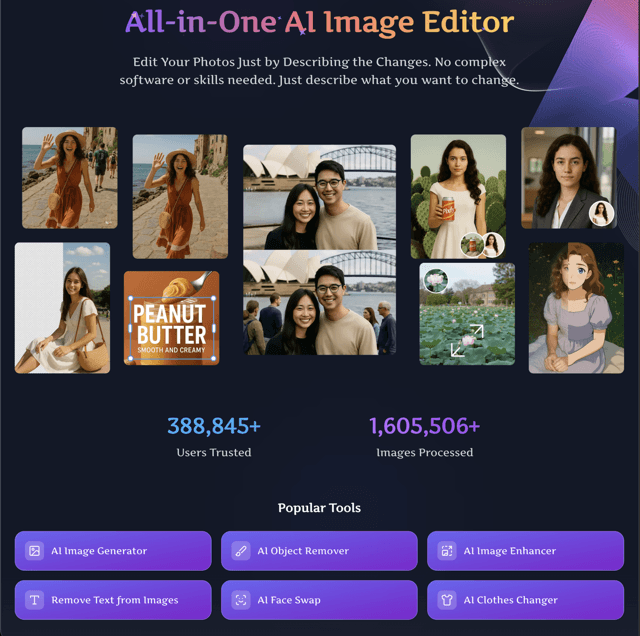 All-in-One AI Image Editor image 1