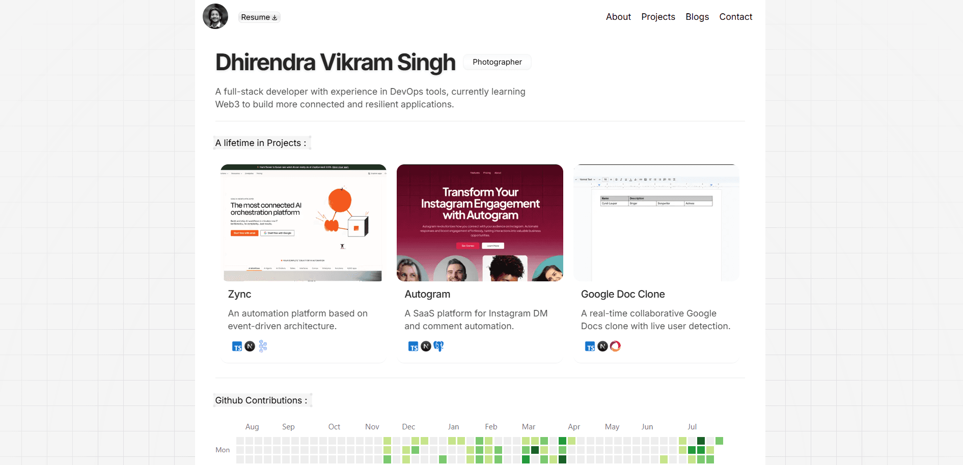 Portfolio Website image 2