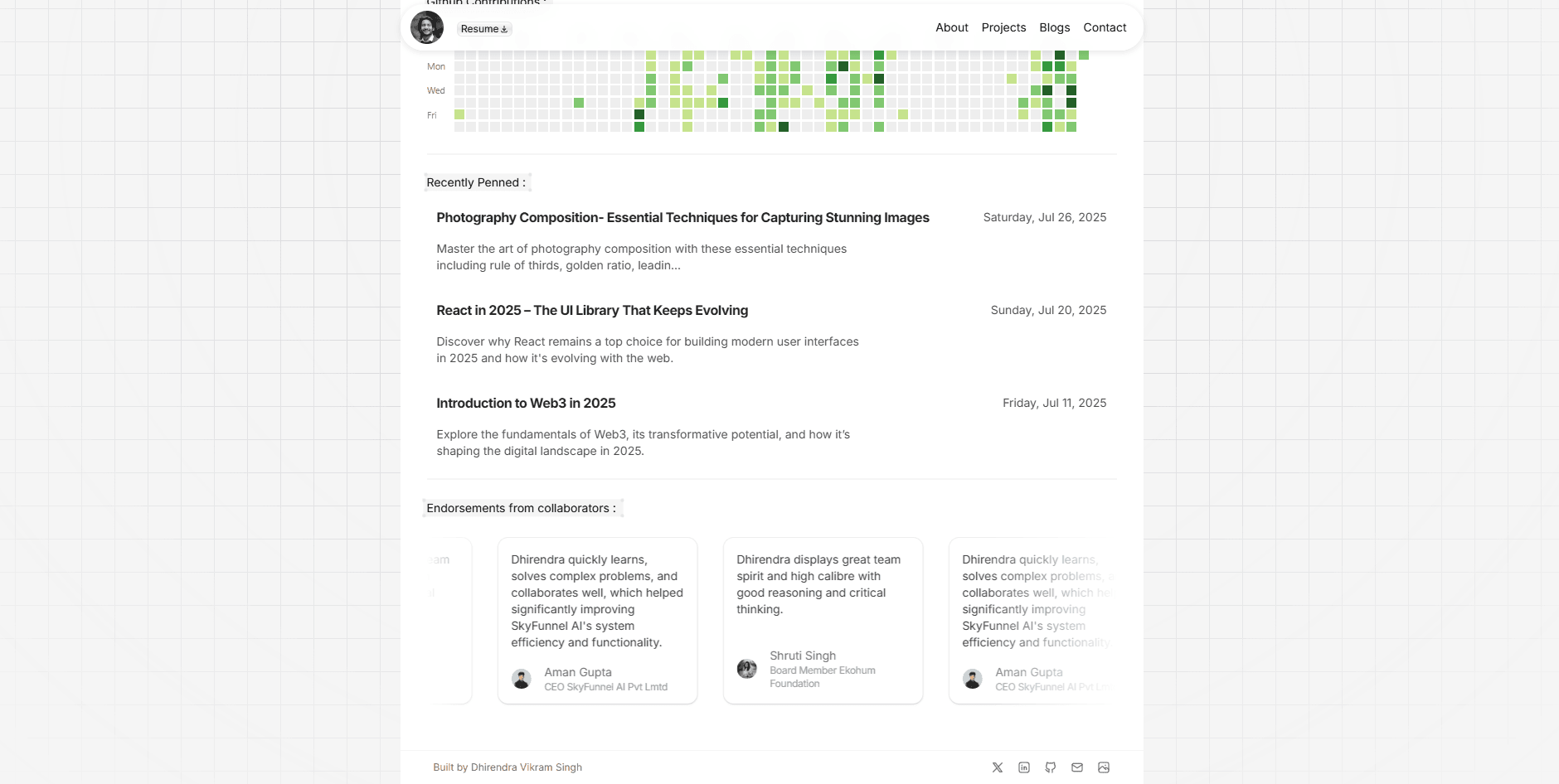 Portfolio Website image 3