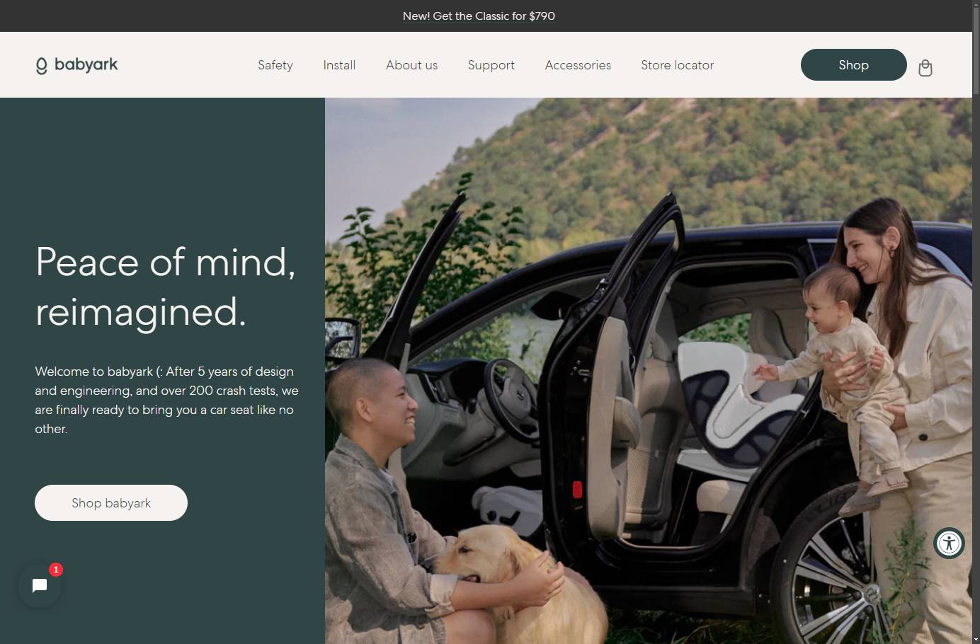 Babyark.com Marketing and Ecommerce Website