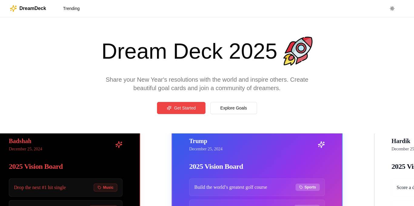 Dream Deck 2025