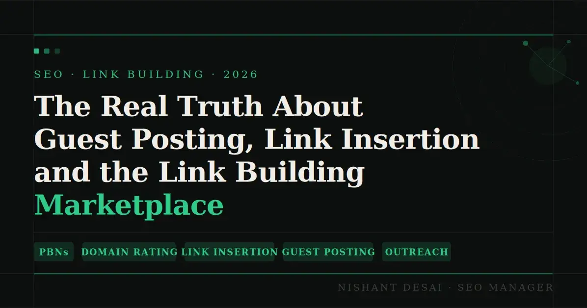 The Real Truth About Guest Posting, Link Insertion and the Link Building Marketplace