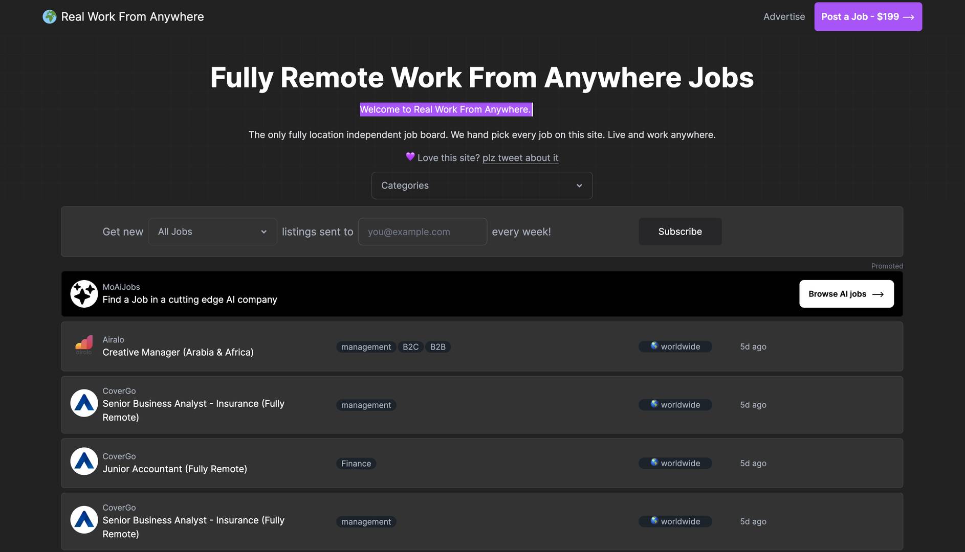 Real Work From Anywhere