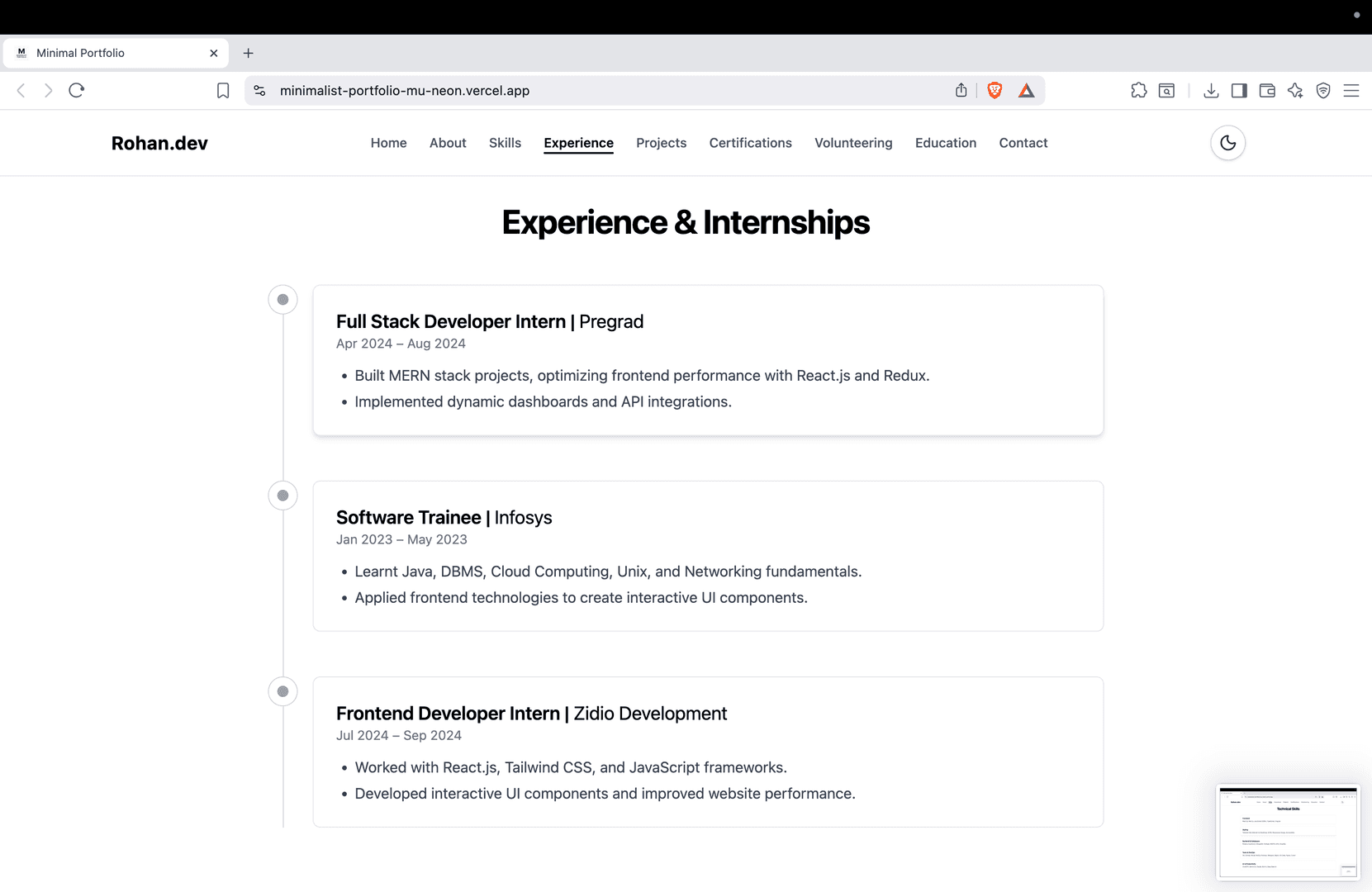 Minimal Portfolio image 4