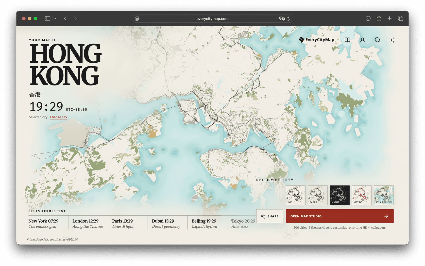 Custom City Map Maker · EveryCityMap image 2