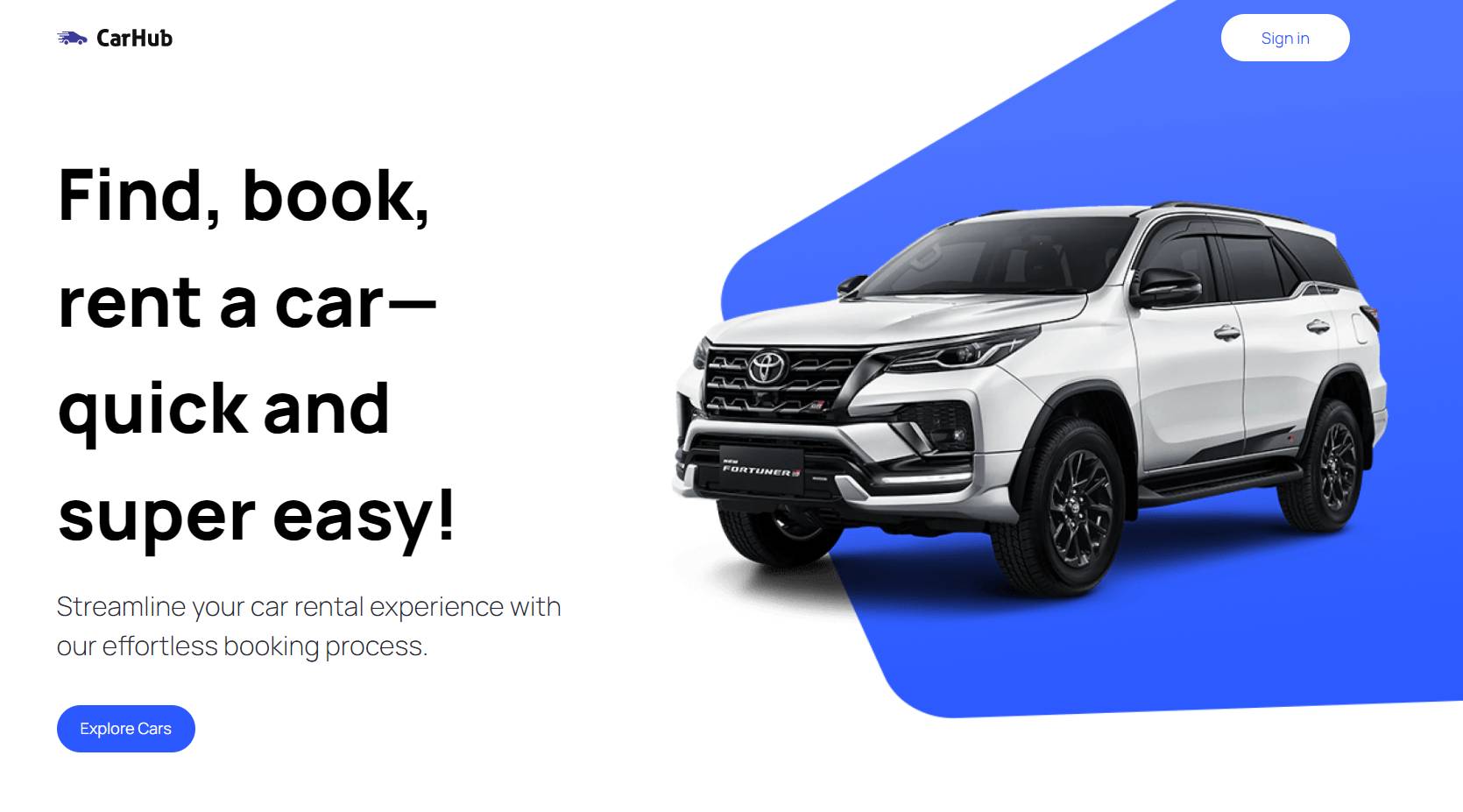 Car Showcase Website