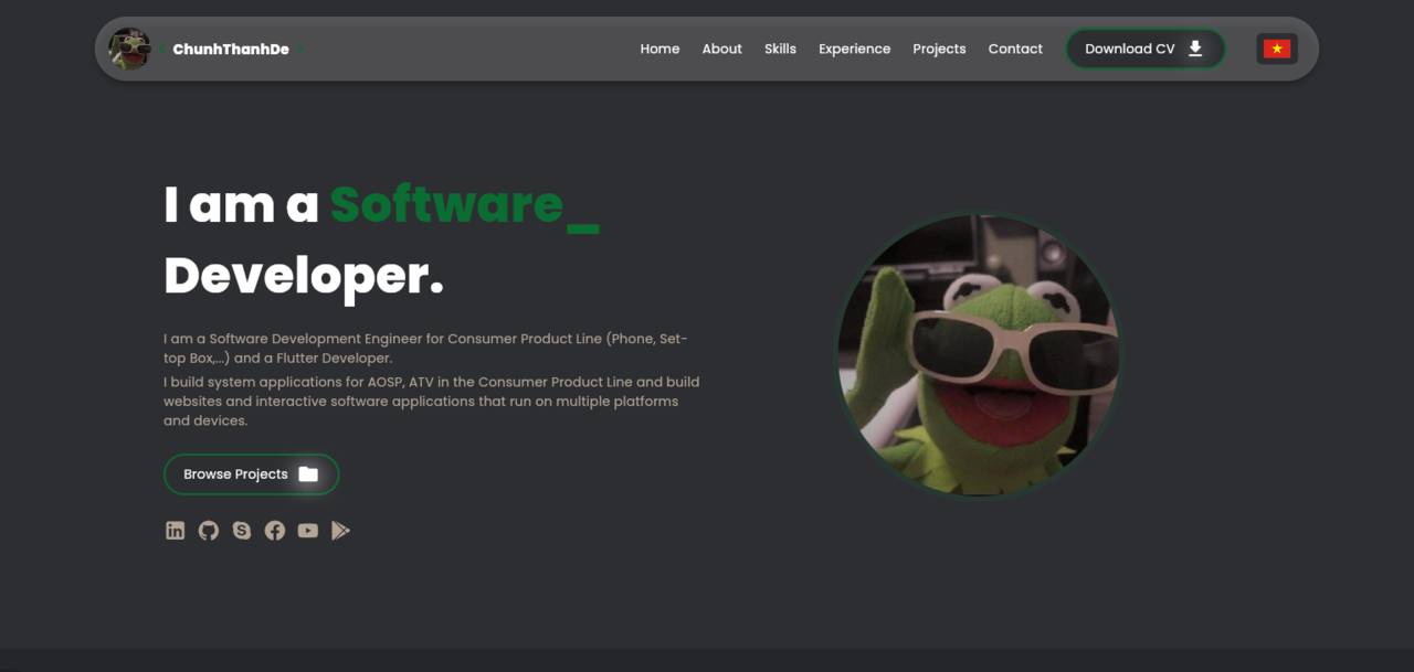 Personal Profile Website