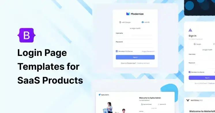 15+ Bootstrap Login Page Templates for SaaS Projects & Startups