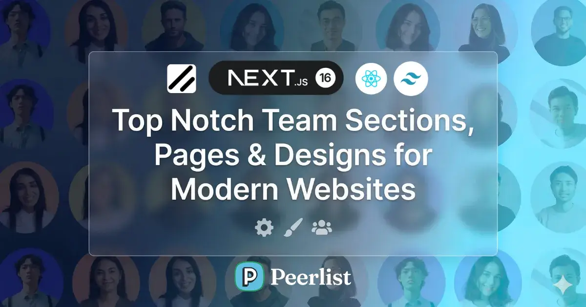 Newly Launched Team Sections, Pages & Designs for Developers
