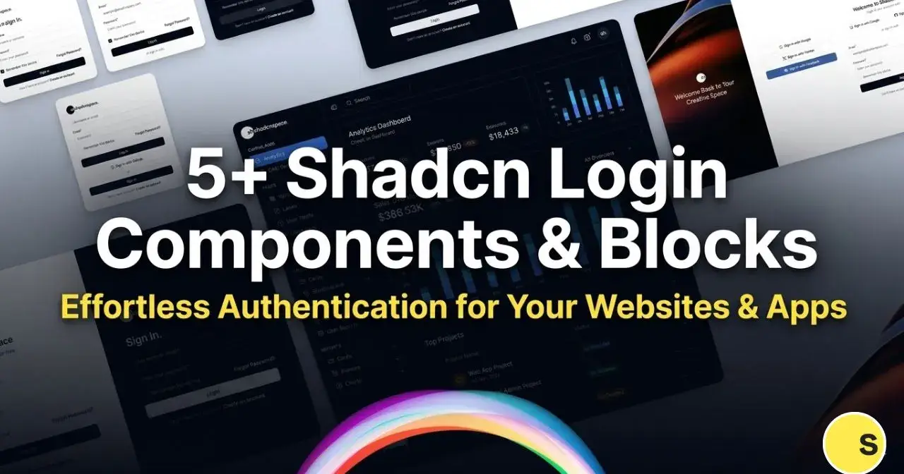 Shadcn Login Blocks & Components Made for React & Next.js Devs