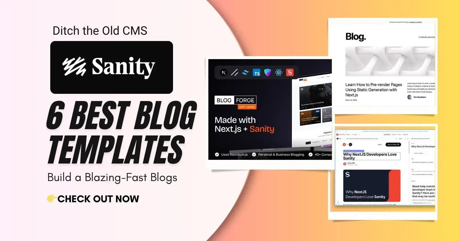 Ready to Start Blogging? Top 6 Sanity Blog Templates