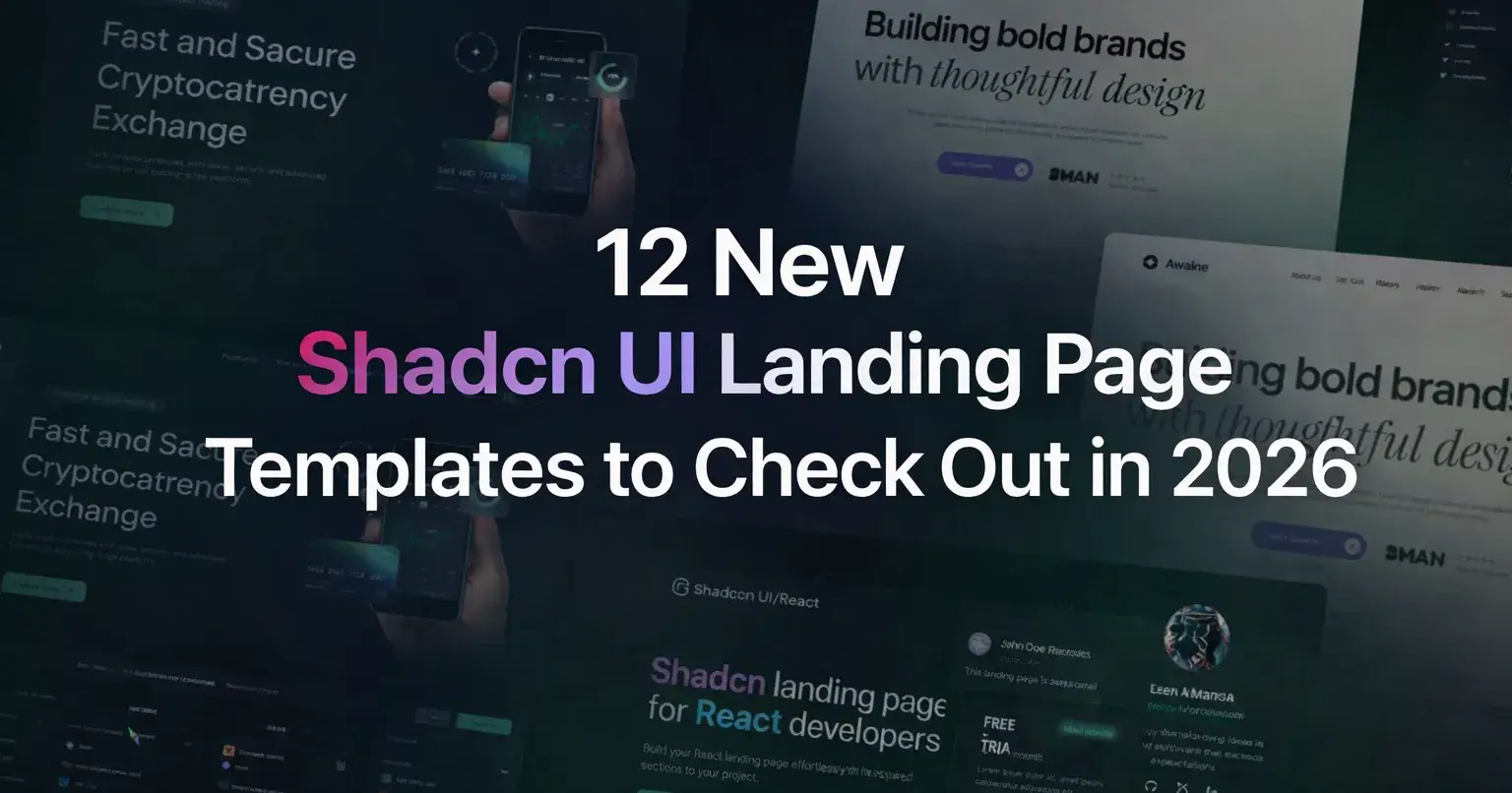 Latest Shadcn Landing Page Templates for SaaS, Services & Portfolios