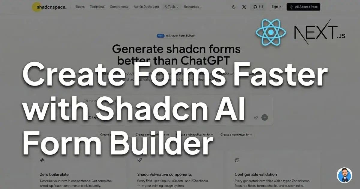 Create Forms Faster with Shadcn Form Builder