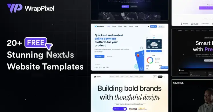 20+ Popular Free Nextjs Website Templates for Developers