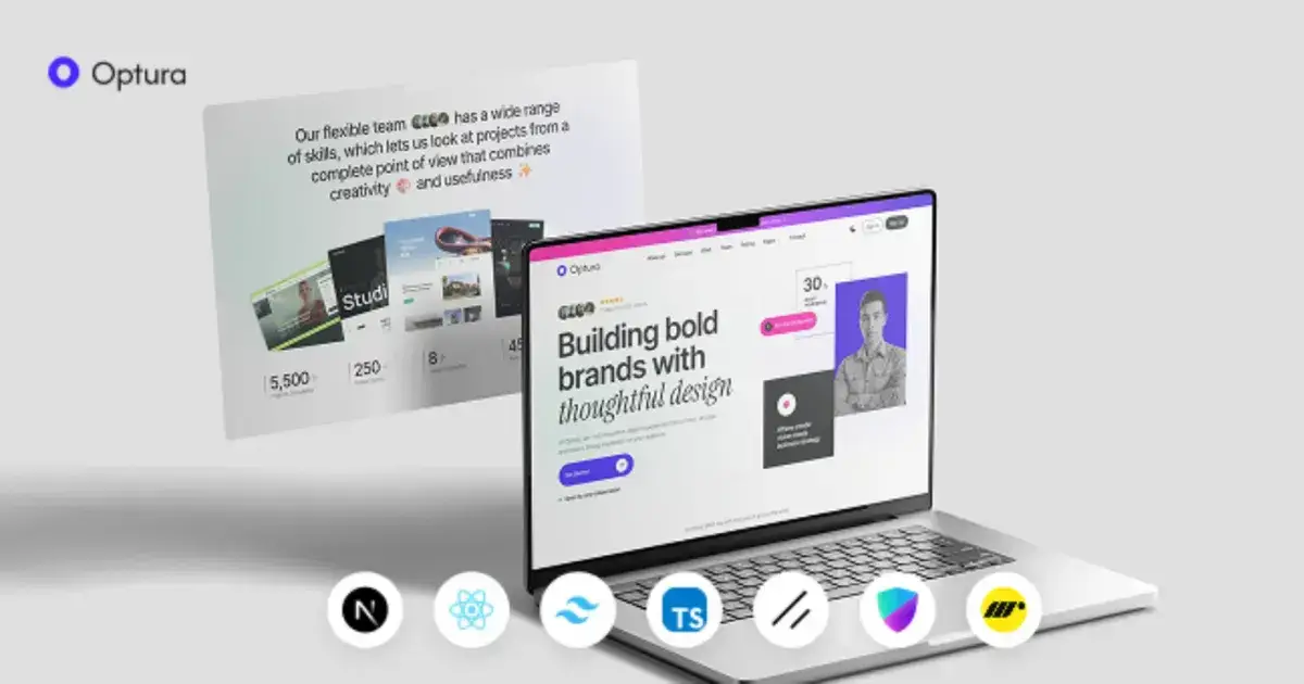Introducing Optura a Stunning Agency Template Made For Next.js Developers