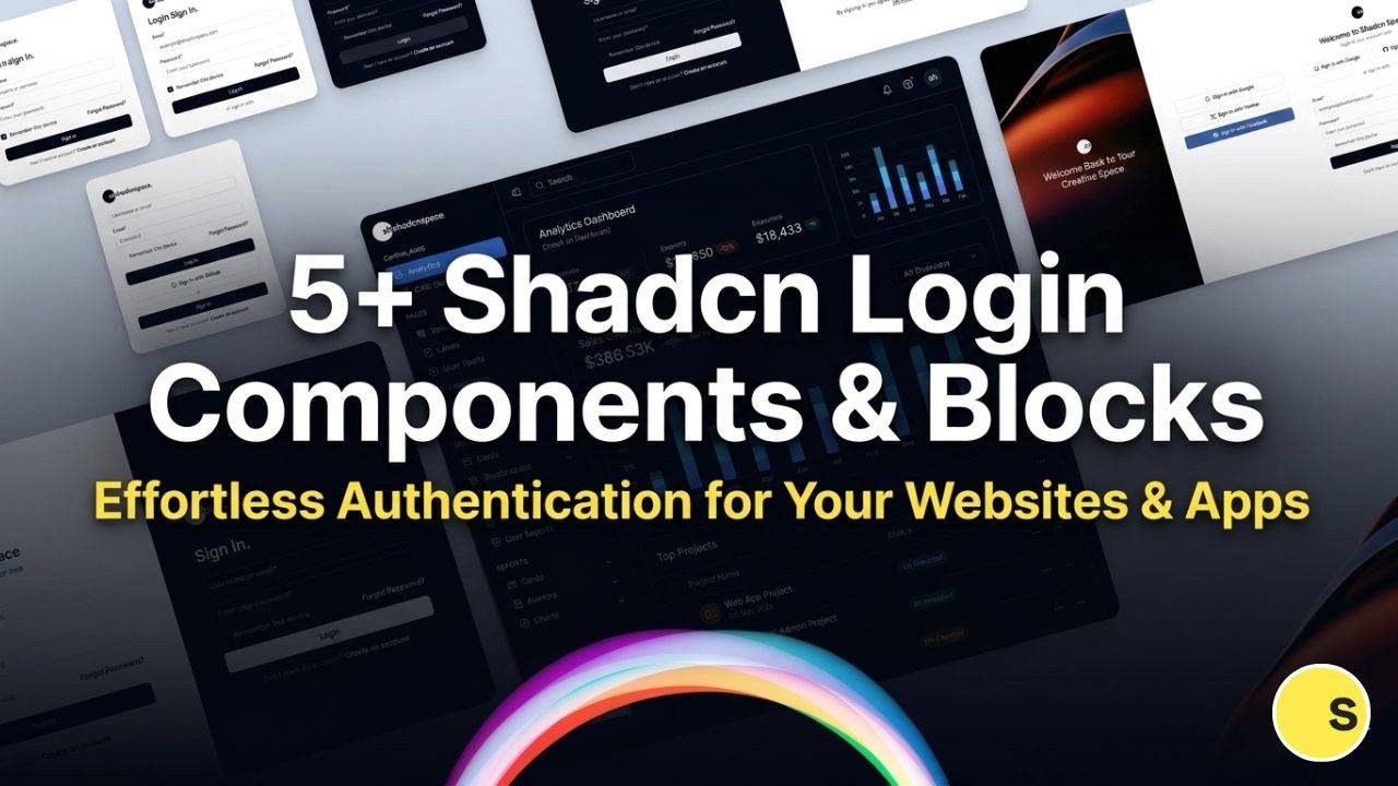 Shadcn Login Blocks & Components Made for React & Next.js Devs