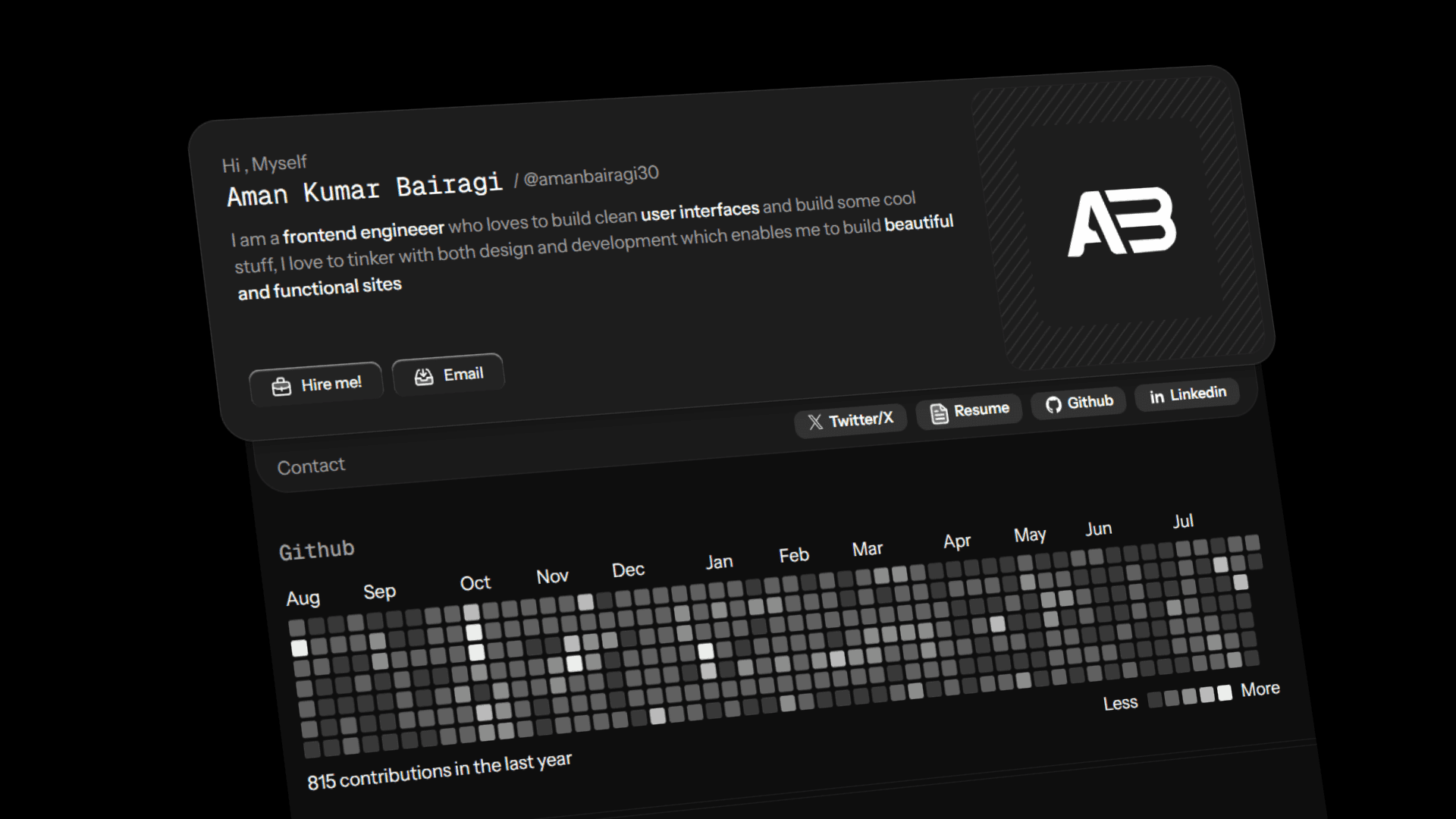 Clean Portfolio Website image 2