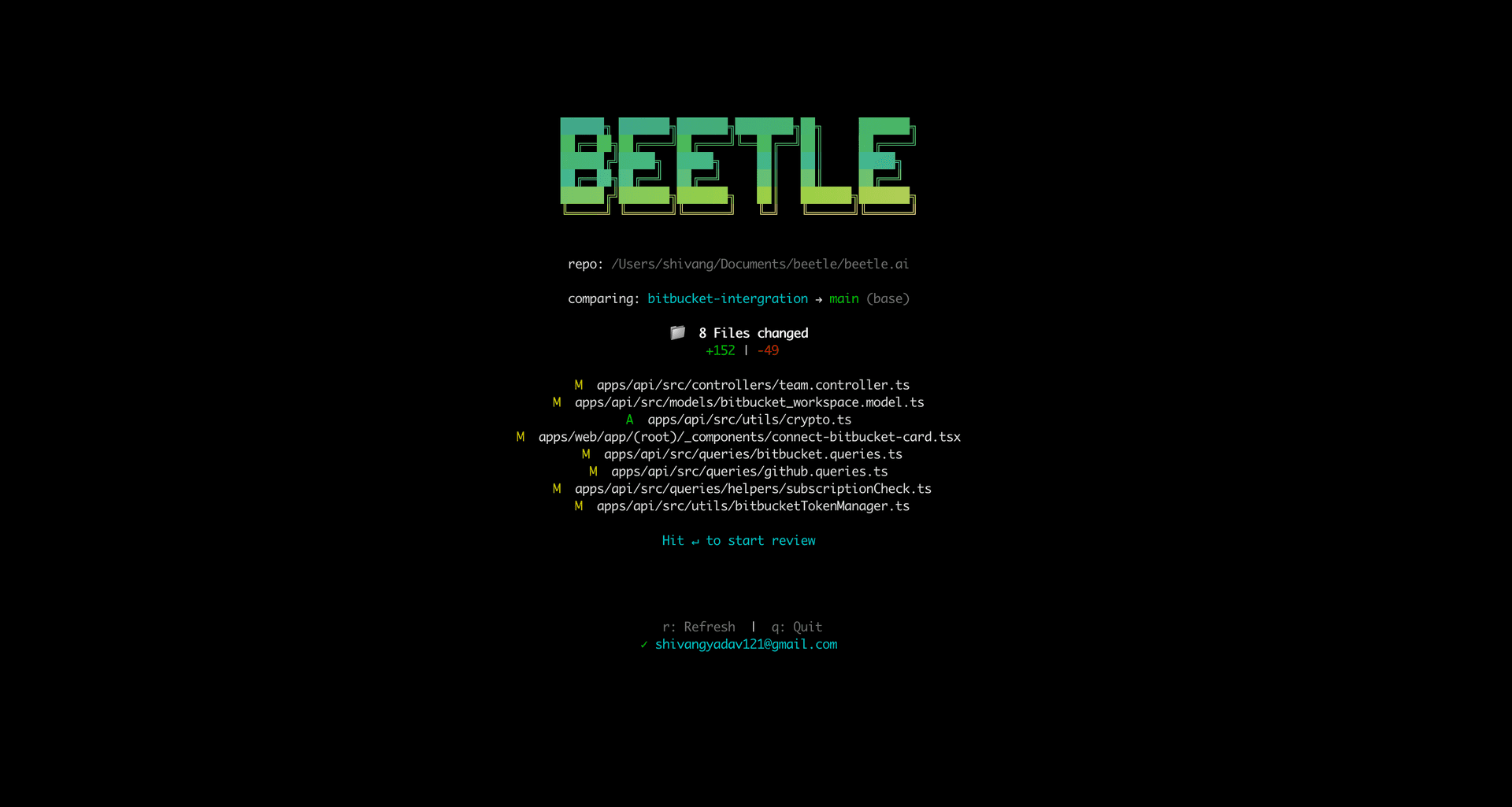 Beetle CLI | AI Code Reviews in Terminal image 3