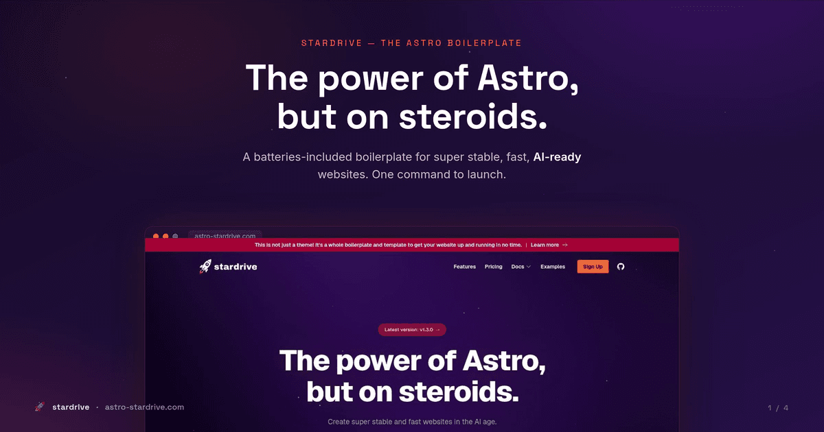 Astro Stardrive Boilerplate image 2