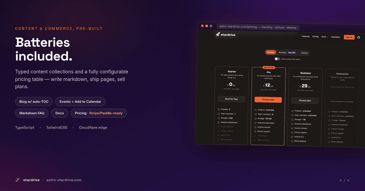 Astro Stardrive Boilerplate image 5