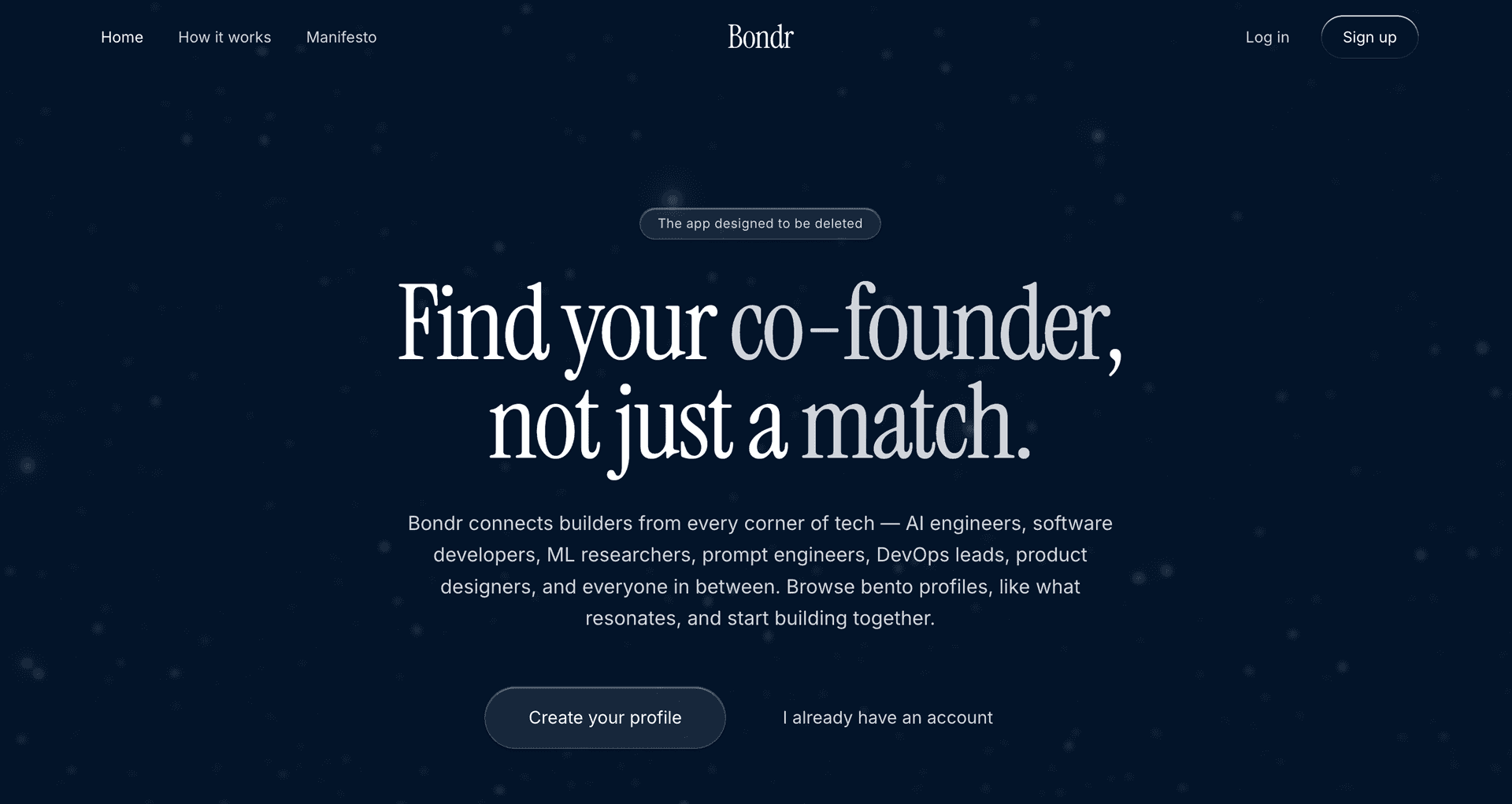 Bondr - The app designed to be deleted image 2