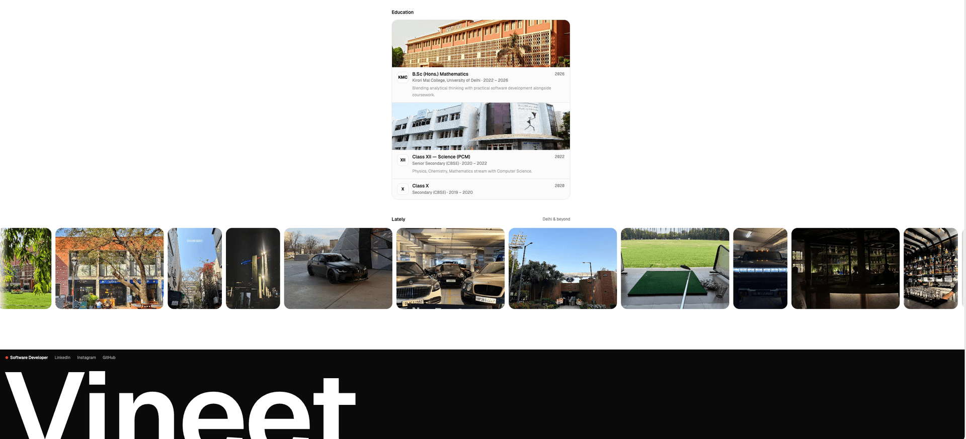 Vineet Jassal - Portfolio Website image 2