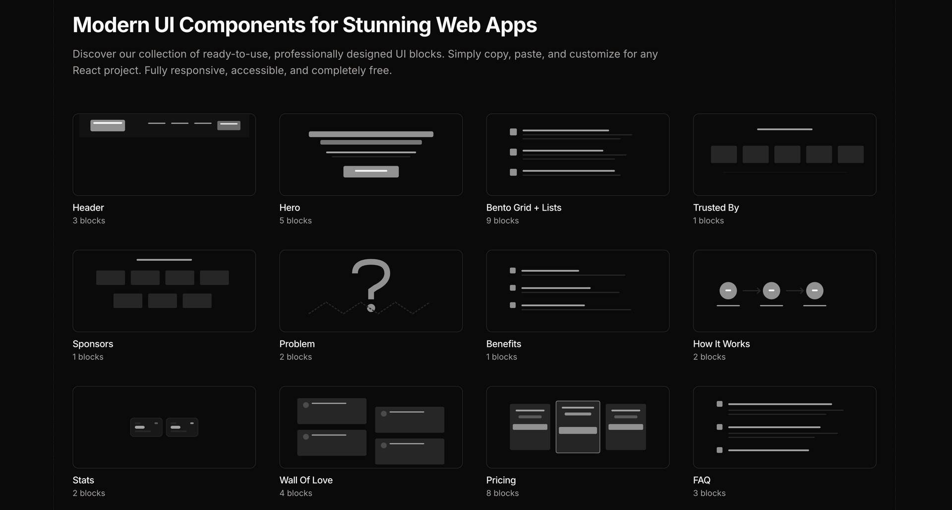 60+ Free Shadcn Blocks image 1