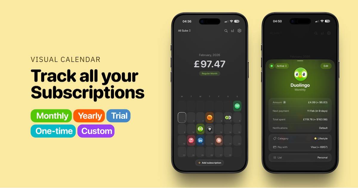 Subscription Day for iOS image 1