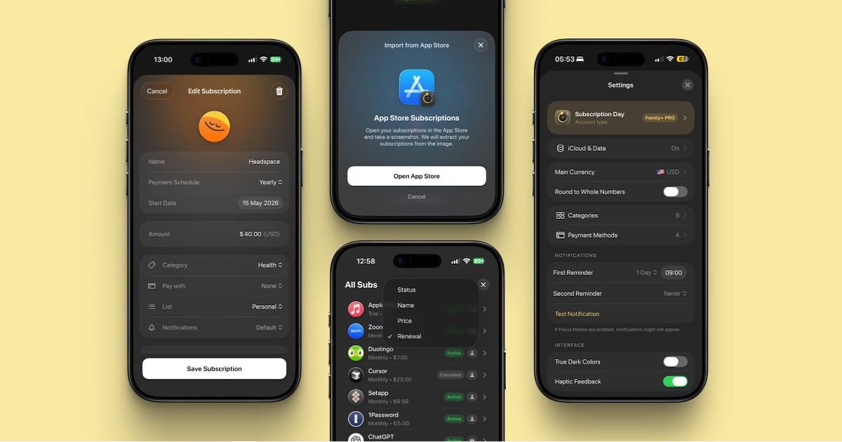 Subscription Day for iOS image 4