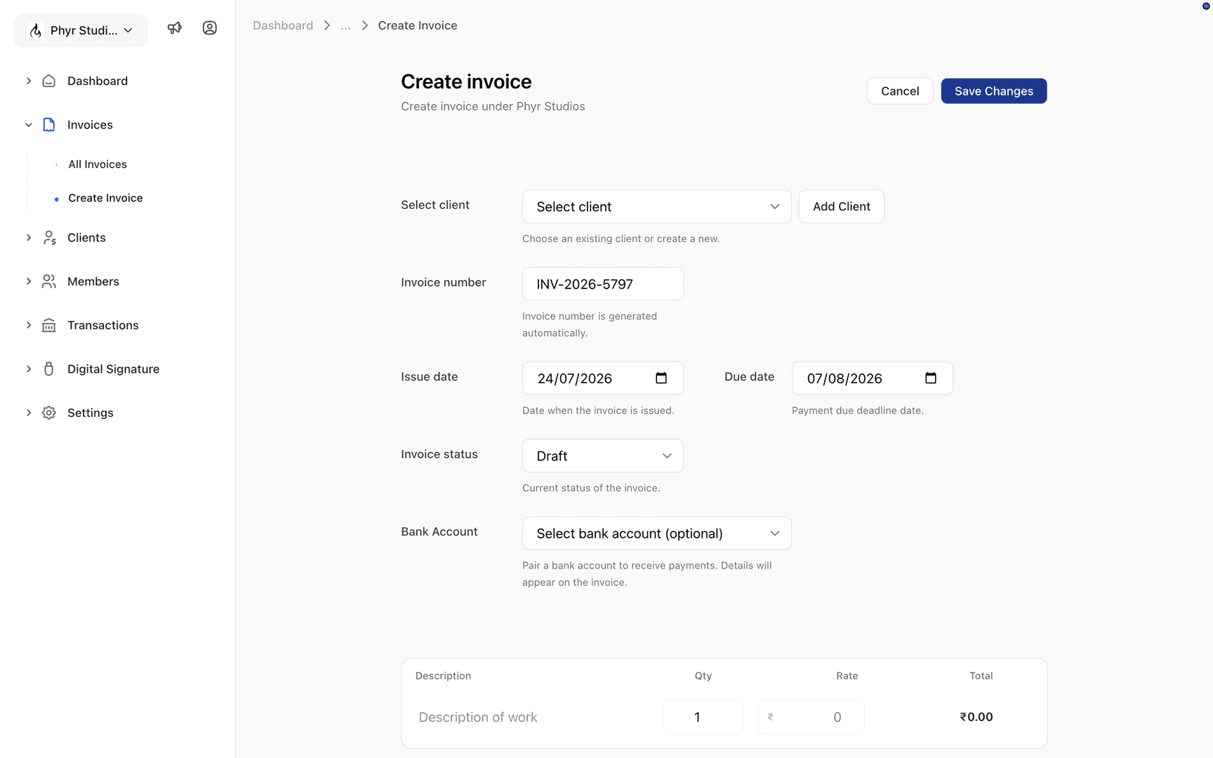 DealDesk - DSC-enabled invoicing app image 3