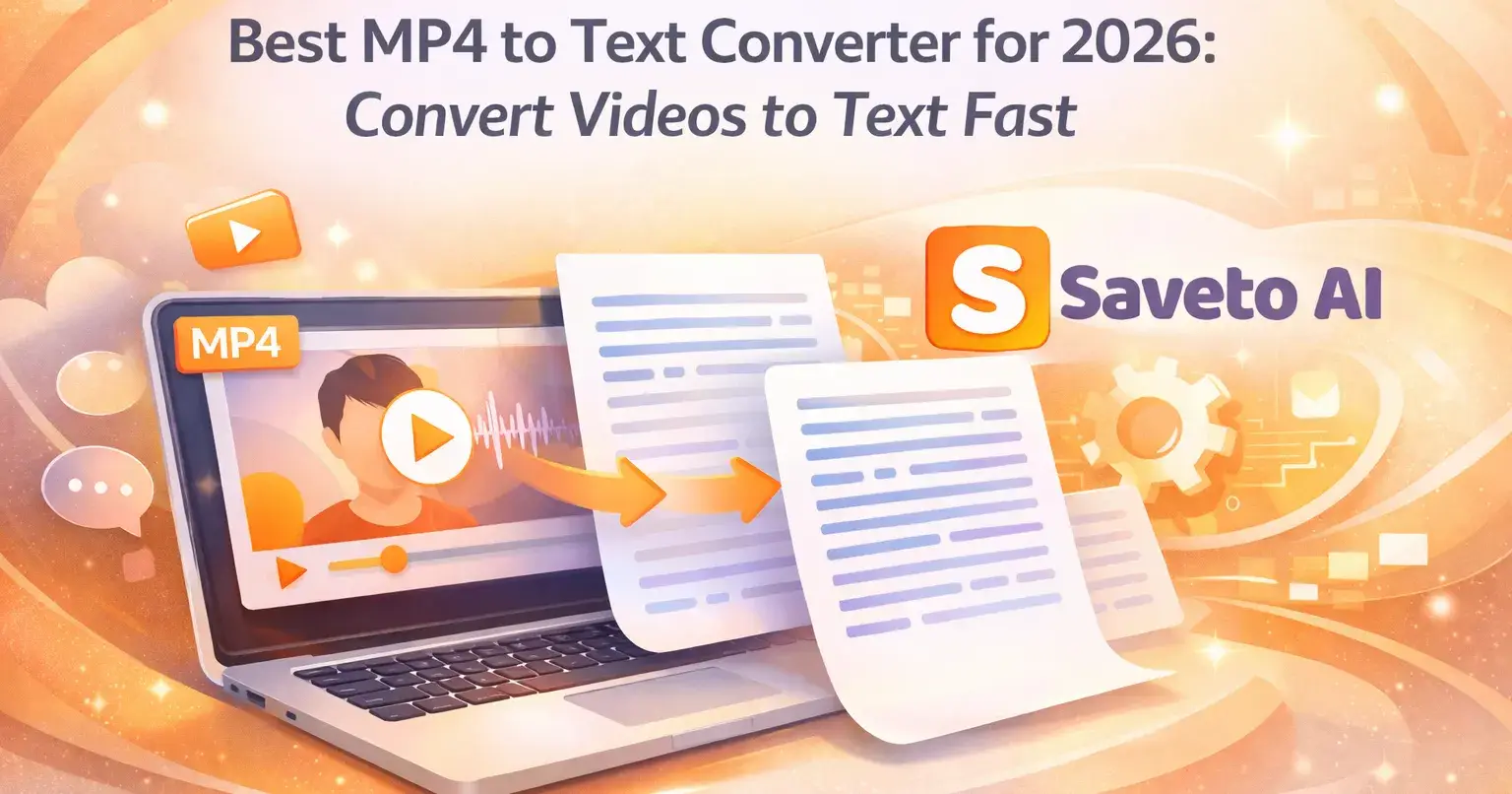 Best MP4 to Text Converter for 2026: Convert Videos to Text Fast