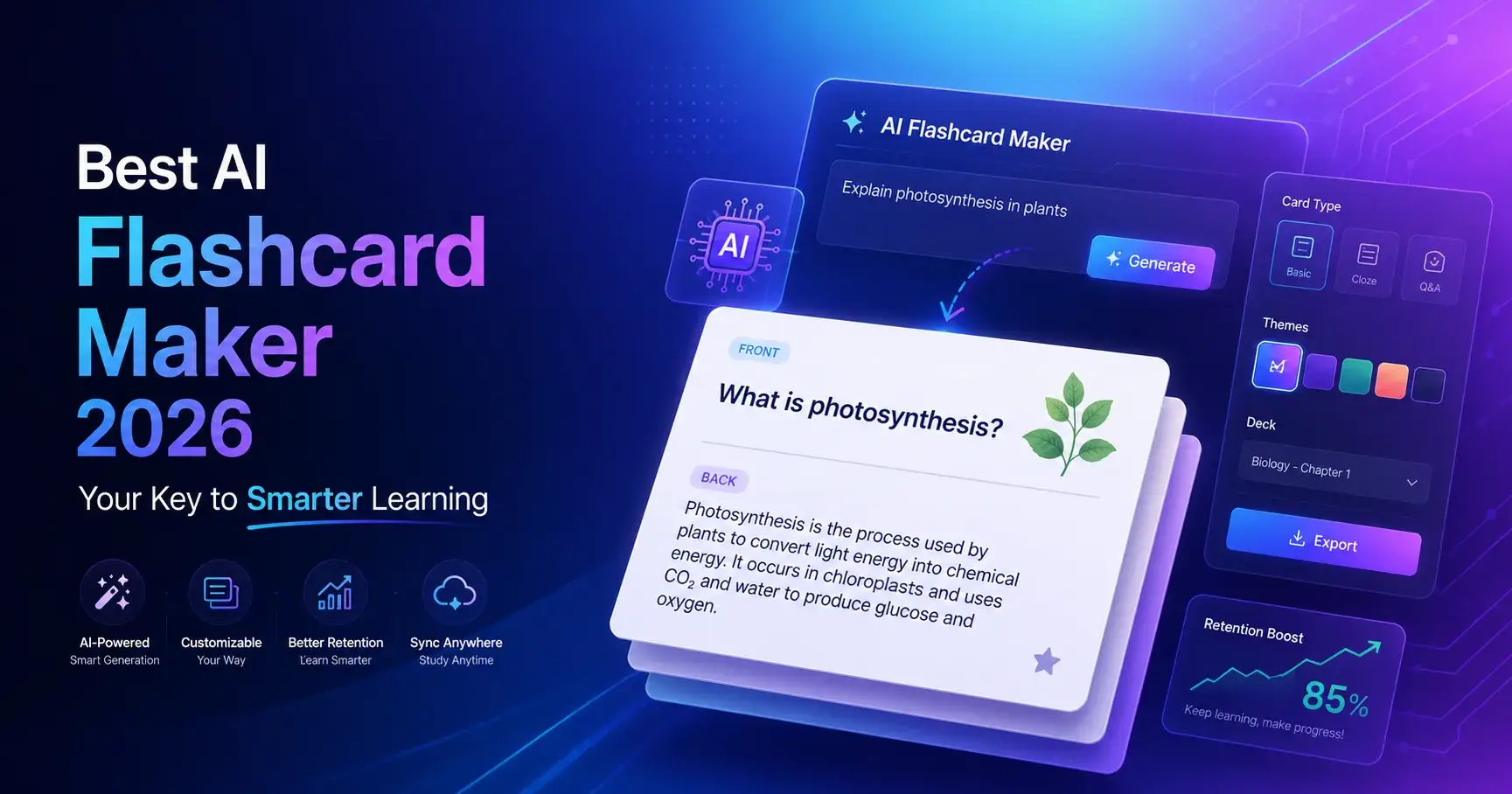 Best AI Flashcard Maker 2026: Your Key to Smarter Learning