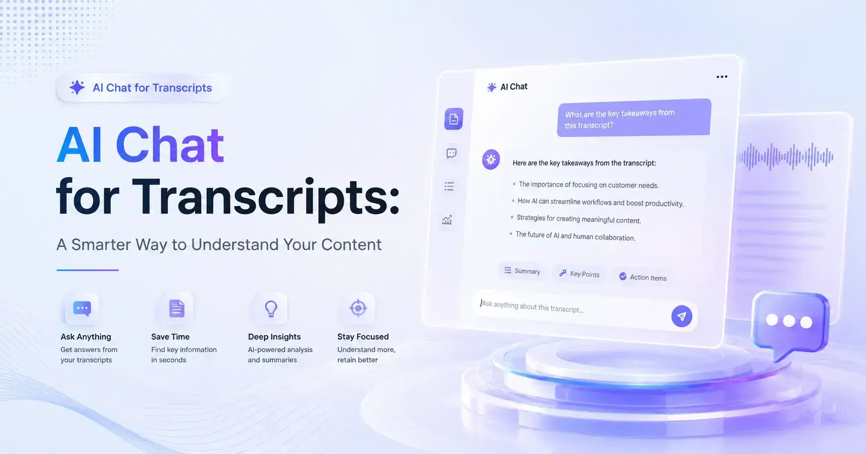 AI Chat for Transcripts: A Smarter Way to Understand Your Content