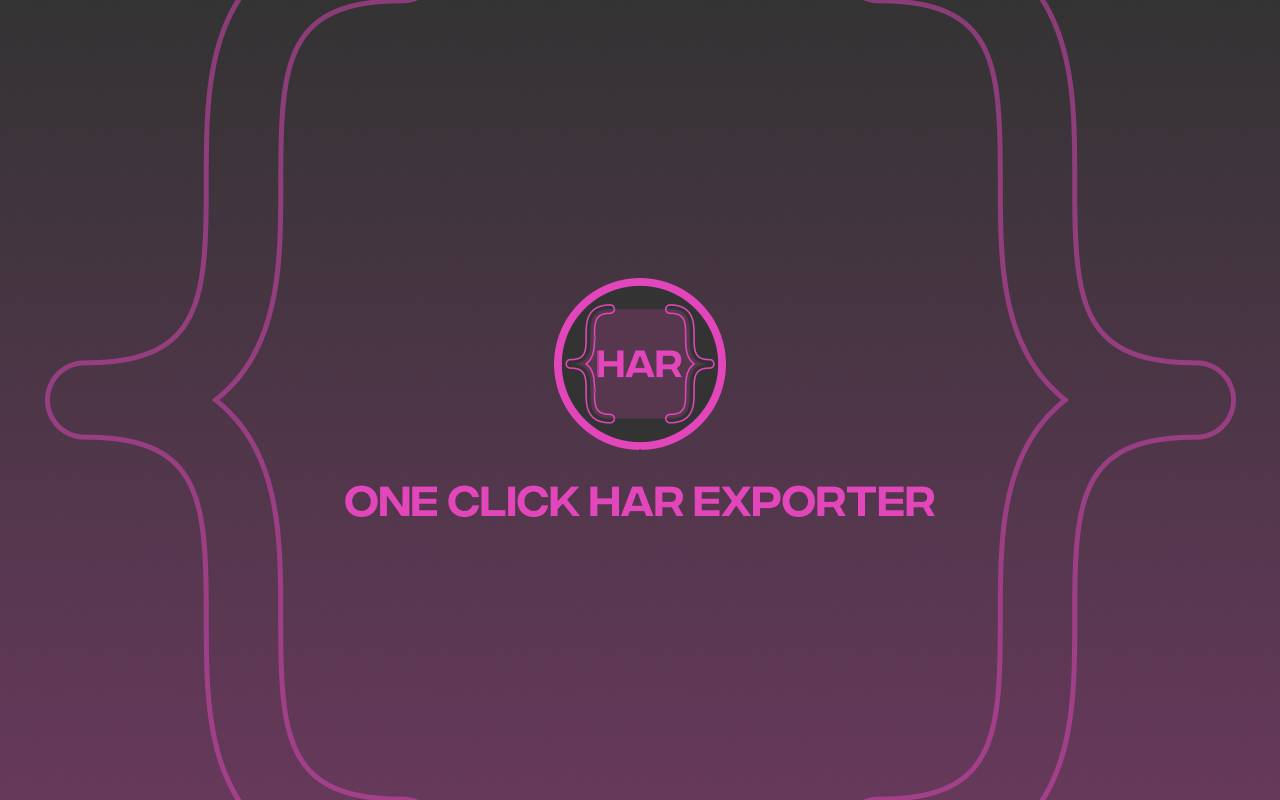 One-Click HAR Exporter image 1