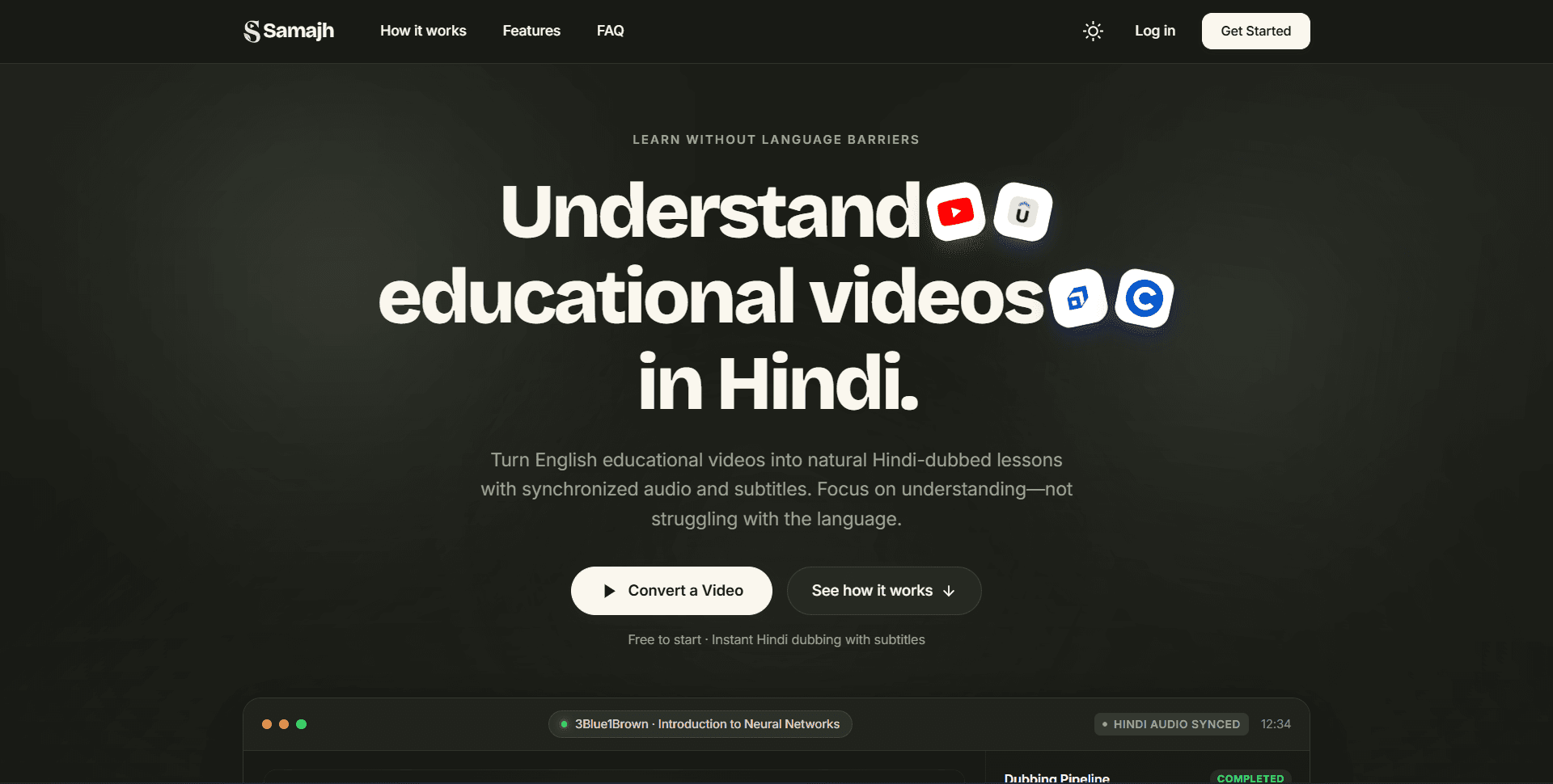 Samajh AI —  Educational Videos in Hindi image 1