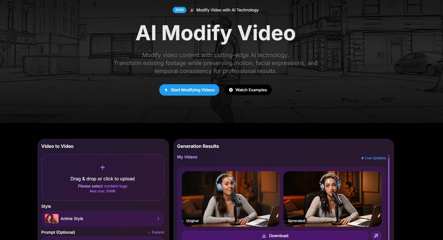AI Modify Video image 1